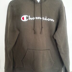 Champion Men's Khaki Hoodie